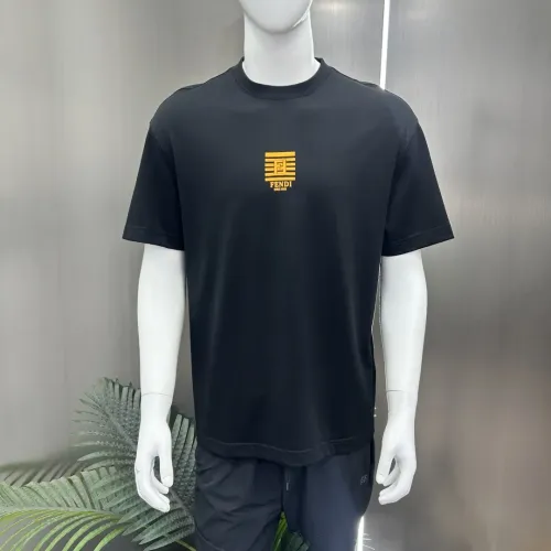 Replica Fendi T-Shirts Short Sleeved For Men #1444430 $80.00 USD for Wholesale