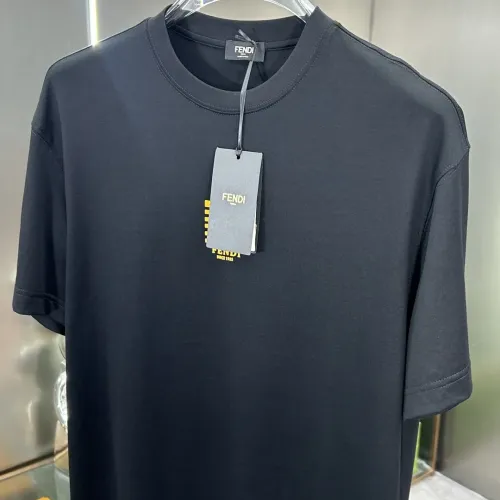 Replica Fendi T-Shirts Short Sleeved For Men #1444430 $80.00 USD for Wholesale