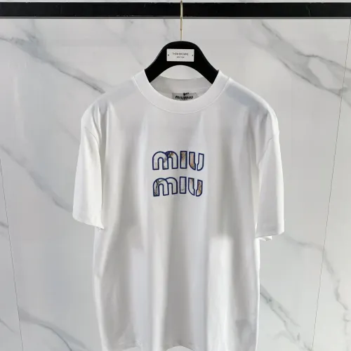 Cheap MIU MIU T-Shirts Short Sleeved For Unisex #1444456, $$72.00 USD On MIU MIU T-Shirts