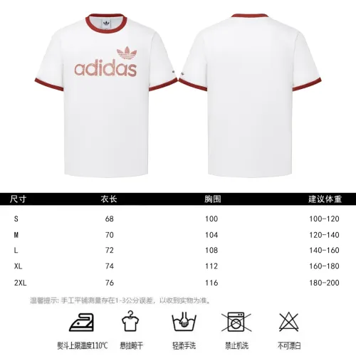 Replica Adidas T-Shirts Short Sleeved For Unisex #1444545 $34.00 USD for Wholesale