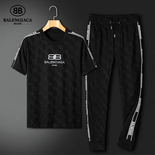 Cheap Balenciaga Fashion Tracksuits Short Sleeved For Men #1444737, $$92.00 USD On Balenciaga Fashion Tracksuits