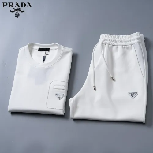 Replica Prada Tracksuits Short Sleeved For Men #1444870 $80.00 USD for Wholesale