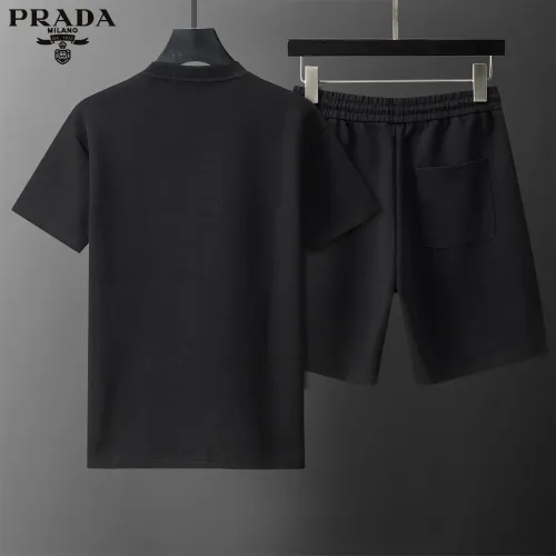Replica Prada Tracksuits Short Sleeved For Men #1444871 $80.00 USD for Wholesale