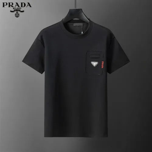 Replica Prada Tracksuits Short Sleeved For Men #1444871 $80.00 USD for Wholesale