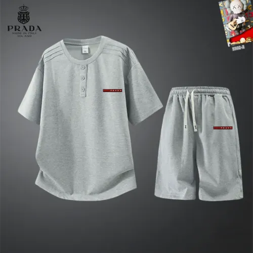 Cheap Prada Tracksuits Short Sleeved For Men #1444927, $$56.00 USD On Prada Tracksuits
