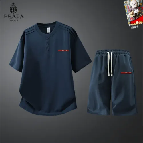 Cheap Prada Tracksuits Short Sleeved For Men #1444928, $$56.00 USD On Prada Tracksuits