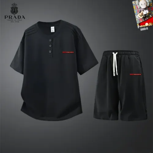Cheap Prada Tracksuits Short Sleeved For Men #1444929, $$56.00 USD On Prada Tracksuits
