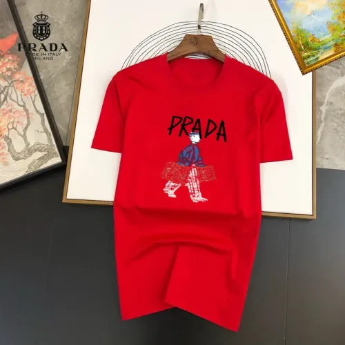 Cheap Prada T-Shirts Short Sleeved For Unisex #1445495, $$25.00 USD On Prada T-Shirts