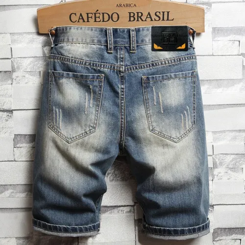 Replica Fendi Jeans For Men #1445514 $40.00 USD for Wholesale