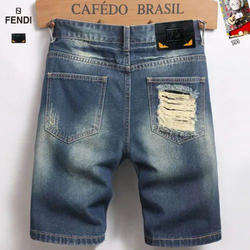 Replica Fendi Jeans For Men #1445524 $40.00 USD for Wholesale