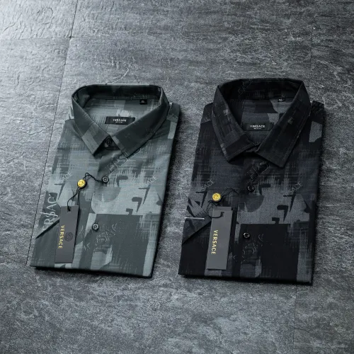 Replica Versace Shirts Short Sleeved For Men #1445526 $36.00 USD for Wholesale