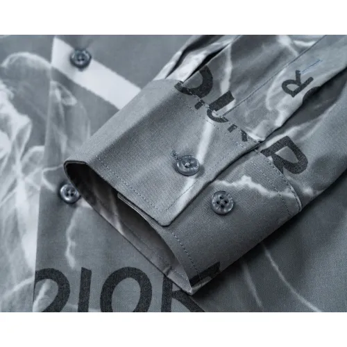 Replica Christian Dior Shirts Long Sleeved For Men #1445539 $38.00 USD for Wholesale