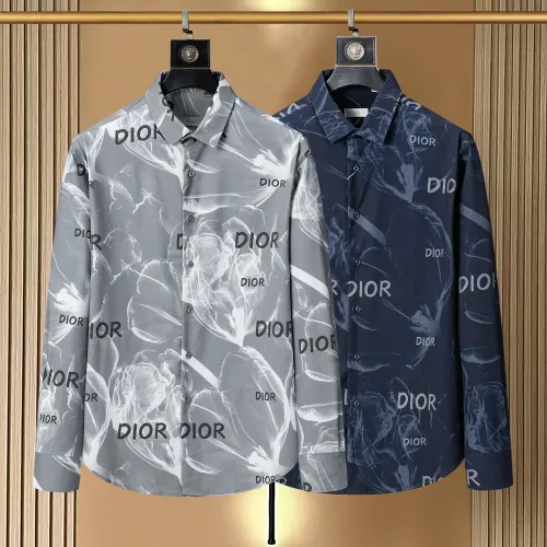 Replica Christian Dior Shirts Long Sleeved For Men #1445540 $38.00 USD for Wholesale
