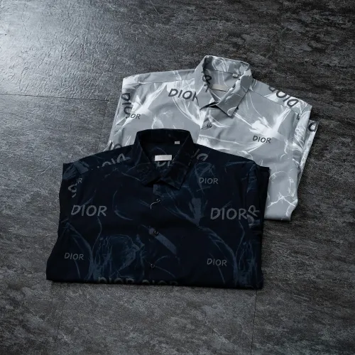 Replica Christian Dior Shirts Long Sleeved For Men #1445540 $38.00 USD for Wholesale