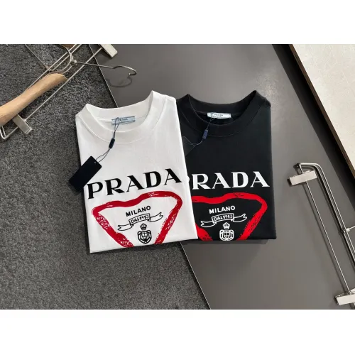 Replica Prada T-Shirts Short Sleeved For Men #1445544 $40.00 USD for Wholesale