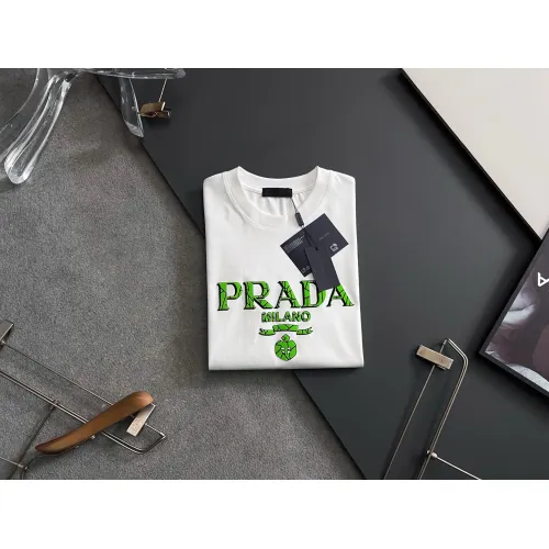 Replica Prada T-Shirts Short Sleeved For Men #1445583 $40.00 USD for Wholesale