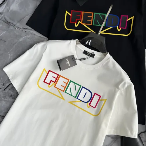 Replica Fendi T-Shirts Short Sleeved For Men #1445611 $40.00 USD for Wholesale