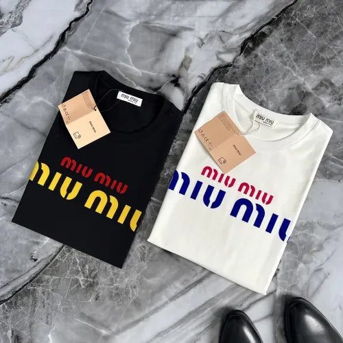 Replica MIU MIU T-Shirts Short Sleeved For Men #1445623 $40.00 USD for Wholesale