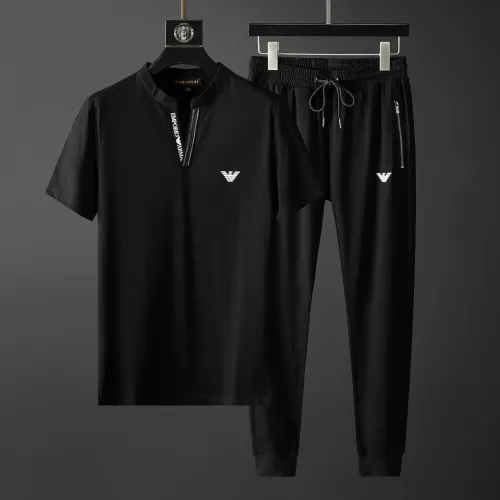 Cheap Armani Tracksuits Short Sleeved For Men #1445676, $$68.00 USD On Armani Tracksuits