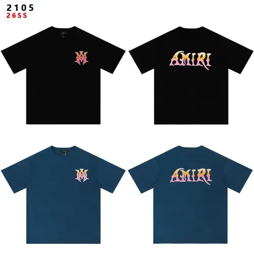 Replica Amiri T-Shirts Short Sleeved For Unisex #1445725 $32.00 USD for Wholesale