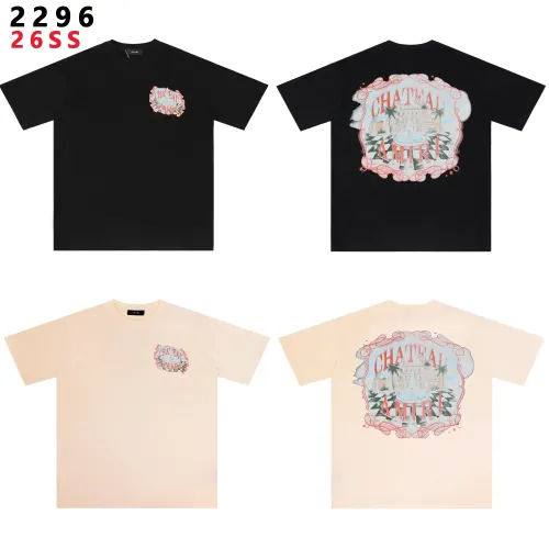 Replica Amiri T-Shirts Short Sleeved For Unisex #1445732 $32.00 USD for Wholesale