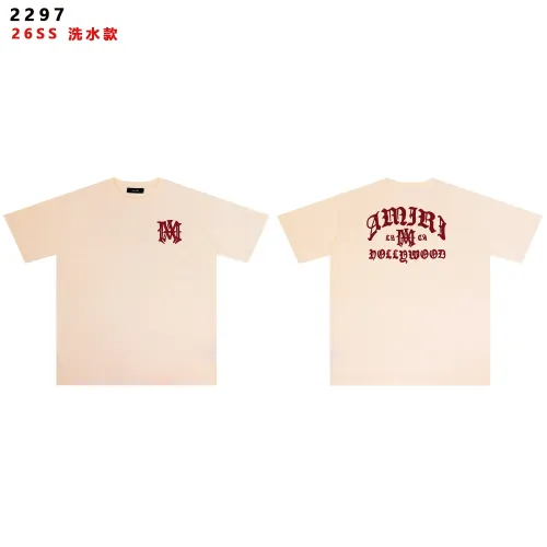 Cheap Amiri T-Shirts Short Sleeved For Unisex #1445734, $$32.00 USD On Amiri T-Shirts
