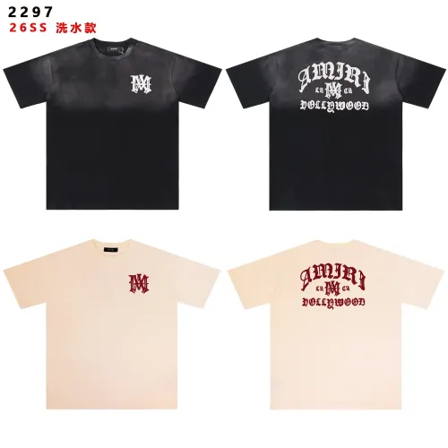 Replica Amiri T-Shirts Short Sleeved For Unisex #1445734 $32.00 USD for Wholesale