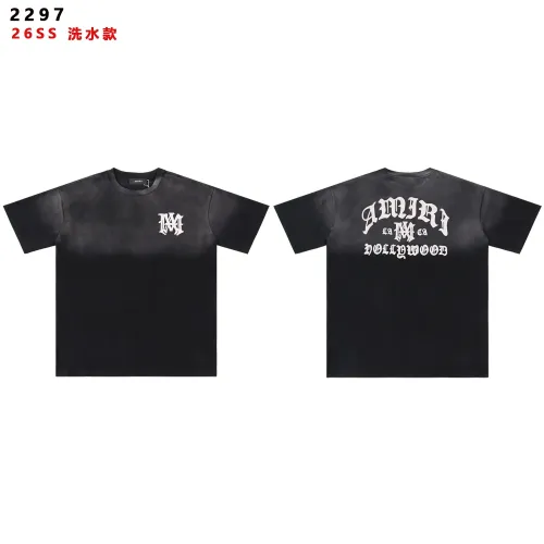 Cheap Amiri T-Shirts Short Sleeved For Unisex #1445735, $$32.00 USD On Amiri T-Shirts