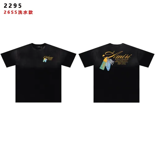 Cheap Amiri T-Shirts Short Sleeved For Unisex #1445736, $$32.00 USD On Amiri T-Shirts