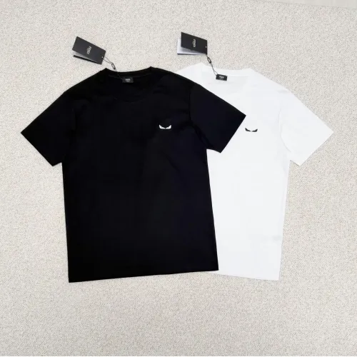 Replica Fendi T-Shirts Short Sleeved For Men #1445763 $34.00 USD for Wholesale