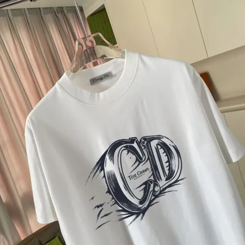 Replica Christian Dior T-Shirts Short Sleeved For Unisex #1445876 $42.00 USD for Wholesale