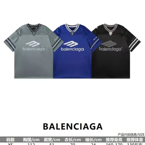 Replica Balenciaga T-Shirts Short Sleeved For Unisex #1446389 $45.00 USD for Wholesale