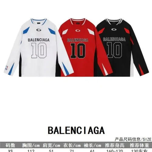 Replica Balenciaga T-Shirts Long Sleeved For Unisex #1446414 $60.00 USD for Wholesale