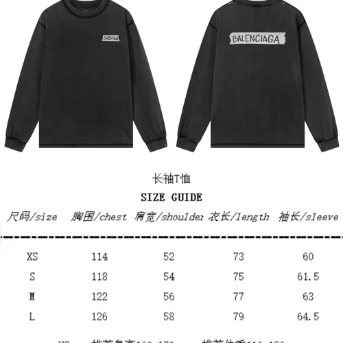 Replica Balenciaga T-Shirts Long Sleeved For Unisex #1446419 $52.00 USD for Wholesale