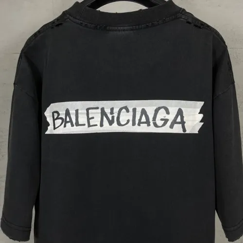 Replica Balenciaga T-Shirts Long Sleeved For Unisex #1446442 $45.00 USD for Wholesale