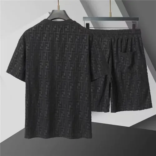 Replica Fendi Tracksuits Short Sleeved For Men #1446714 $48.00 USD for Wholesale