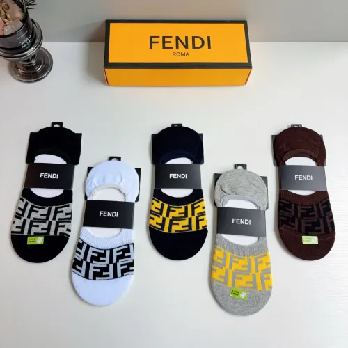 Replica Fendi Socks #1446805 $27.00 USD for Wholesale