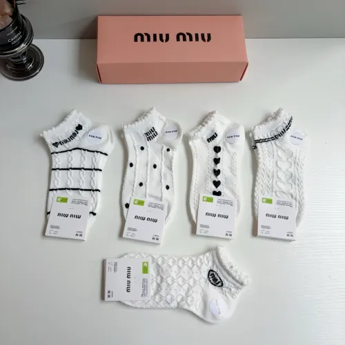 Replica MIU MIU Socks #1446806 $27.00 USD for Wholesale