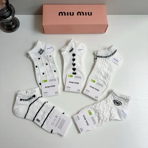 Replica MIU MIU Socks #1446806 $27.00 USD for Wholesale