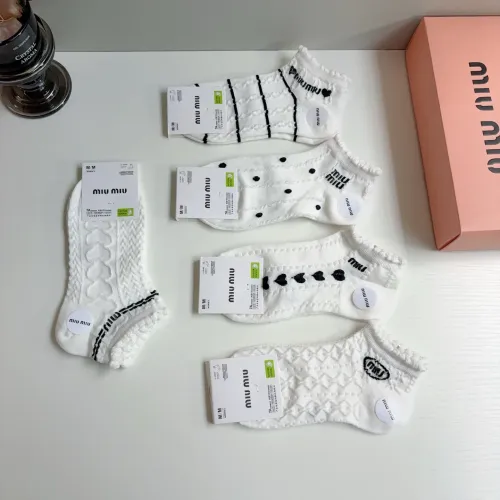 Replica MIU MIU Socks #1446806 $27.00 USD for Wholesale