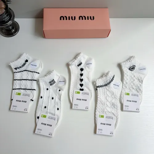 Replica MIU MIU Socks #1446806 $27.00 USD for Wholesale