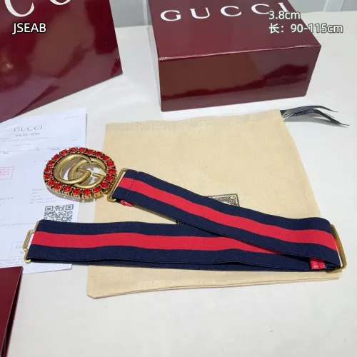 Replica Gucci AAA Quality Belts In Navy For Women #1446913 $48.00 USD for Wholesale