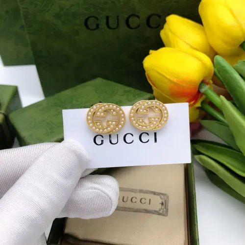 Replica Gucci Earrings For Women #1447449 $25.00 USD for Wholesale