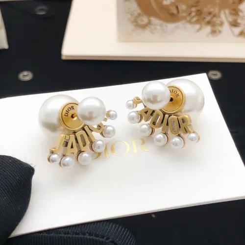 Replica Christian Dior Earrings For Women #1447941 $25.00 USD for Wholesale