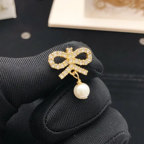 Replica Christian Dior Earrings For Women #1447942 $25.00 USD for Wholesale