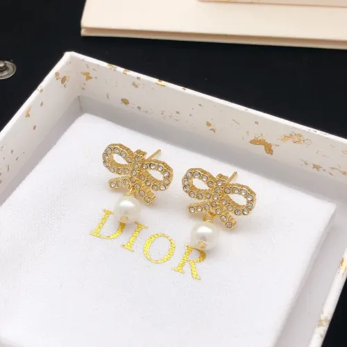 Replica Christian Dior Earrings For Women #1447942 $25.00 USD for Wholesale