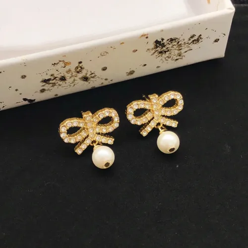 Replica Christian Dior Earrings For Women #1447942 $25.00 USD for Wholesale