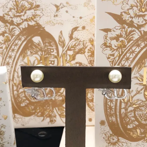 Replica Christian Dior Earrings For Women #1447945 $25.00 USD for Wholesale