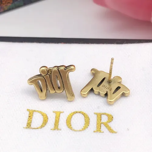 Replica Christian Dior Earrings For Women #1447953 $25.00 USD for Wholesale