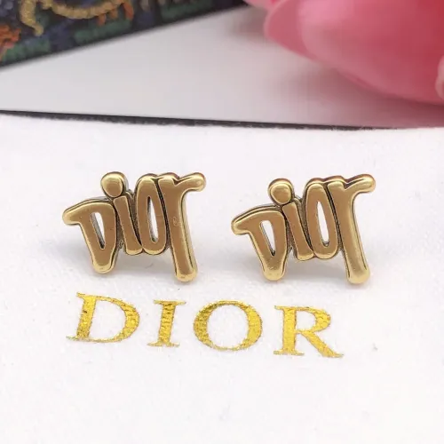 Replica Christian Dior Earrings For Women #1447953 $25.00 USD for Wholesale